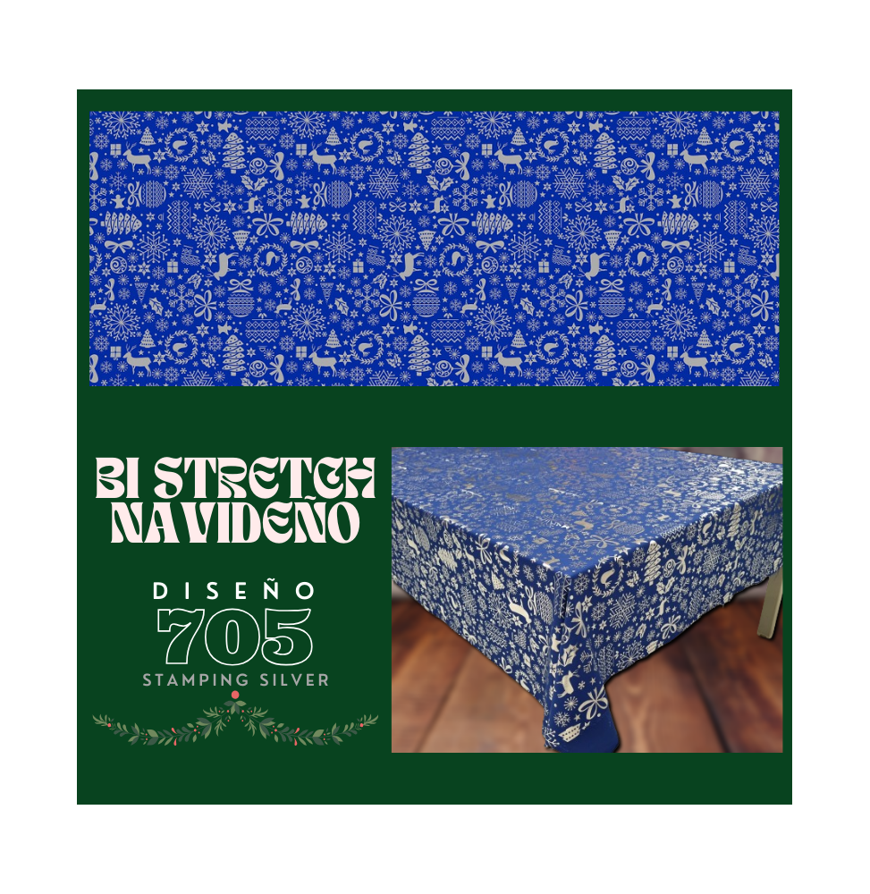 Bi Stretch Navideño Stamping