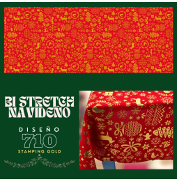 Bi Stretch Navideño Stamping