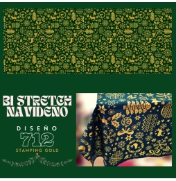 Bi Stretch Navideño Stamping