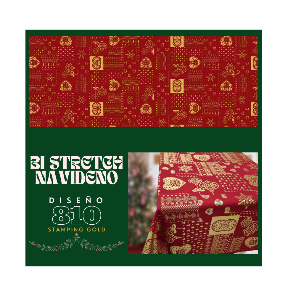 Bi Stretch Navideño Stamping