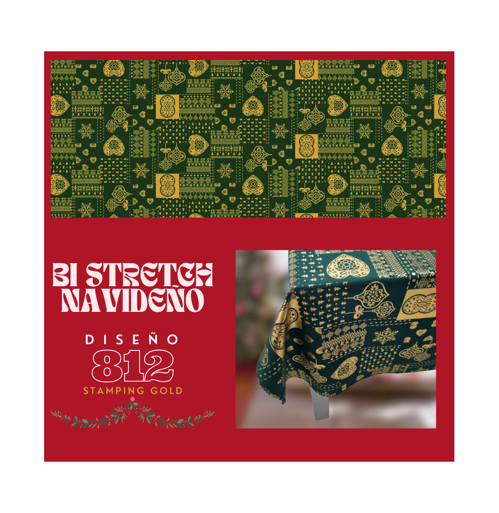 Bi Stretch Navideño Stamping