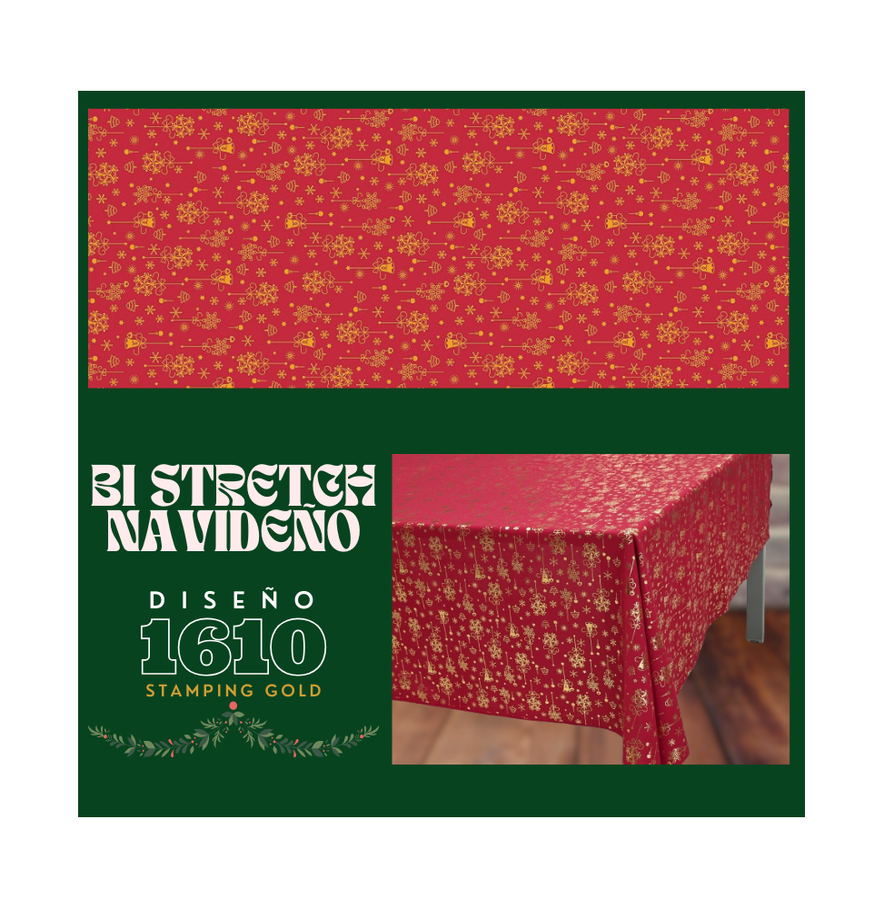 Bi Stretch Navideño Stamping