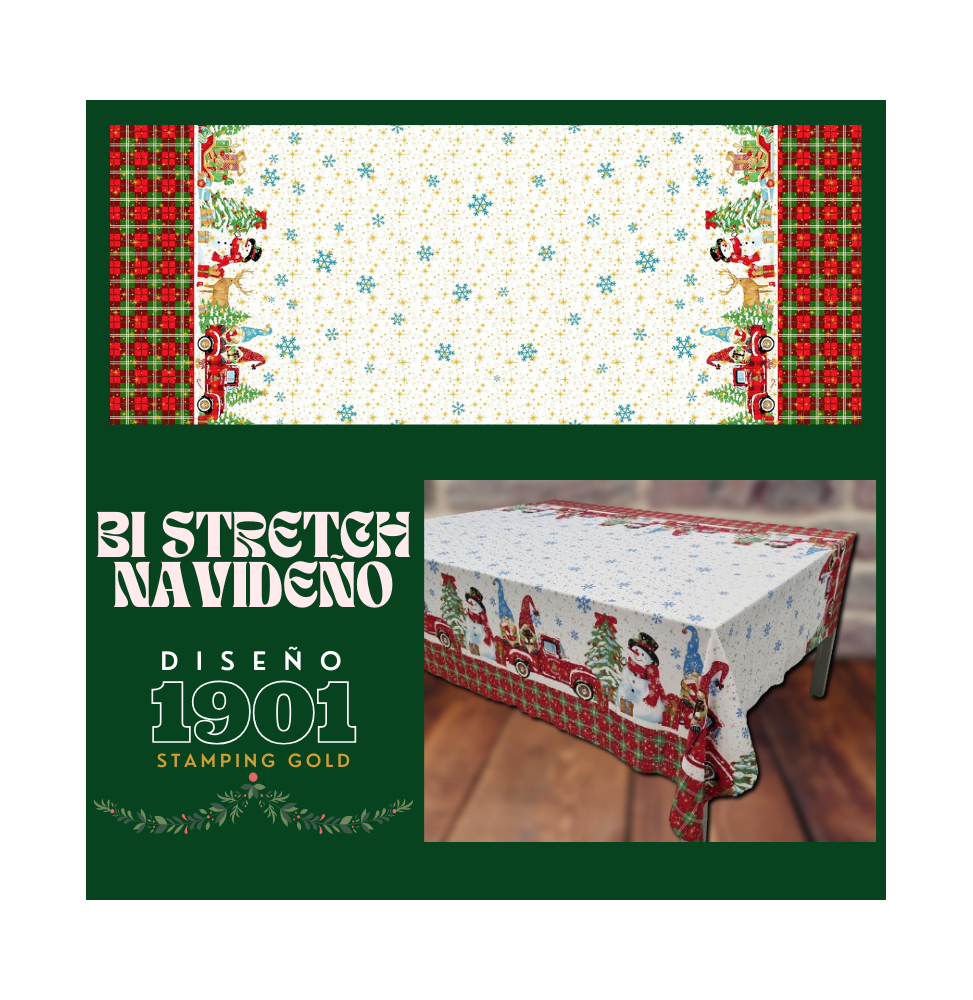 Bi Stretch Navideño Stamping