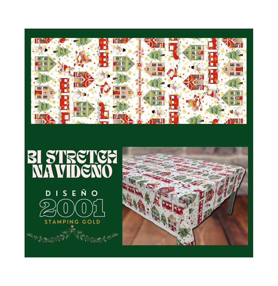 Bi Stretch Navideño Stamping