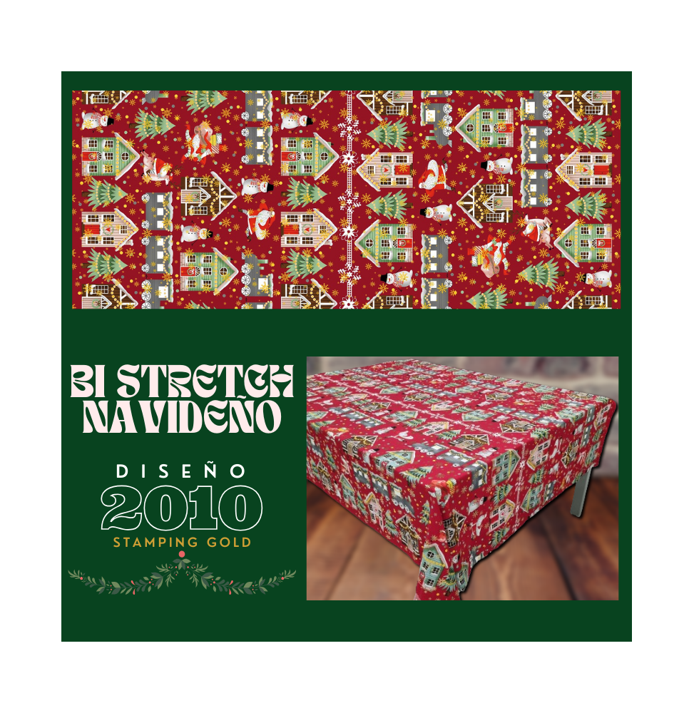 Bi Stretch Navideño Stamping