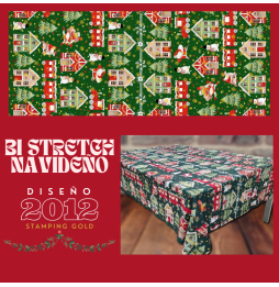 Bi Stretch Navideño Stamping