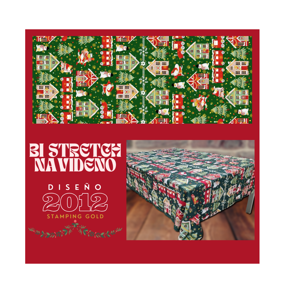 Bi Stretch Navideño Stamping