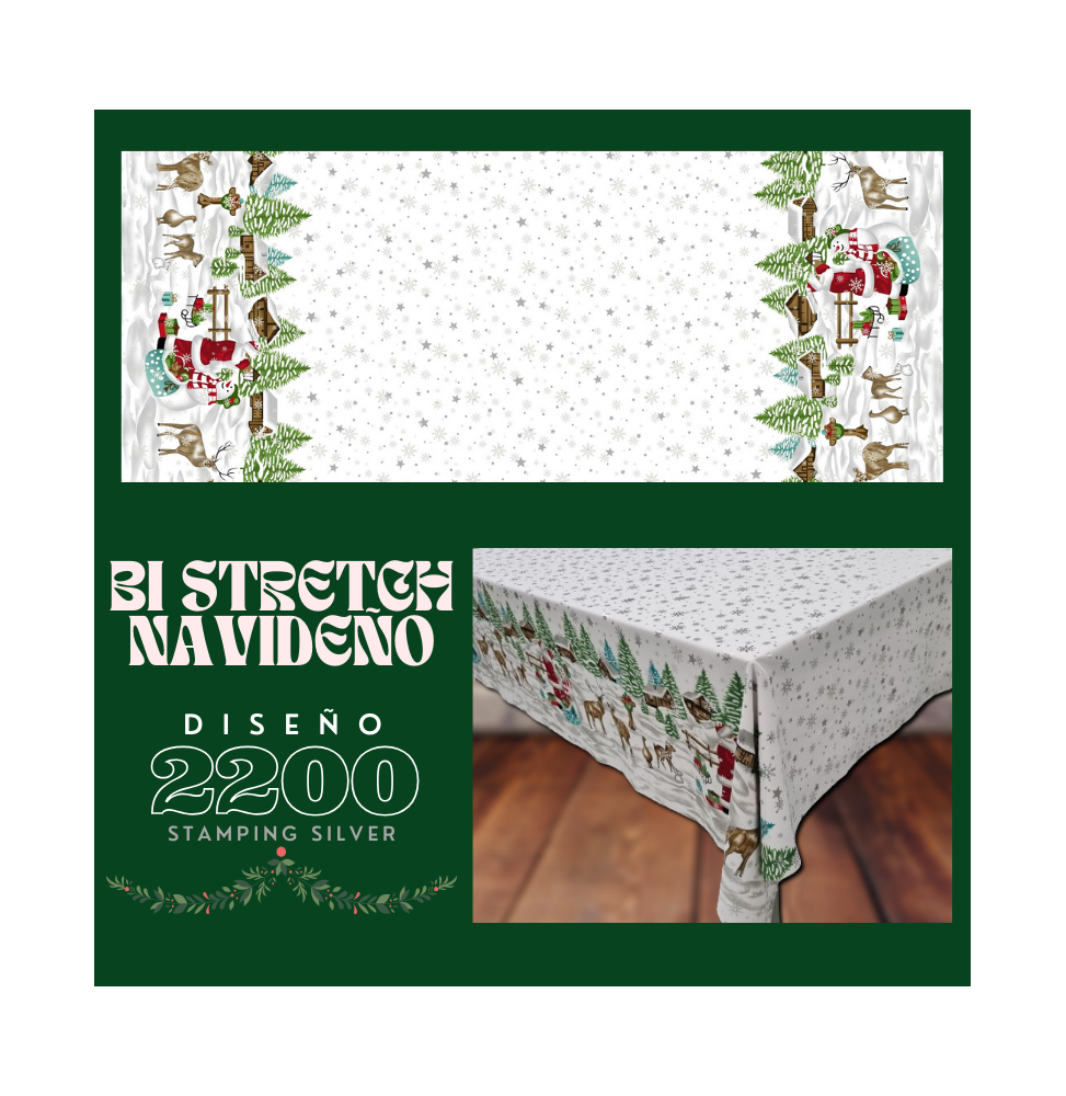 Bi Stretch Navideño Stamping