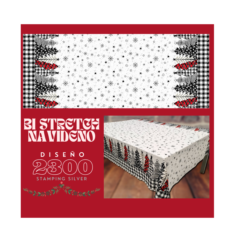 Bi Stretch Navideño Stamping