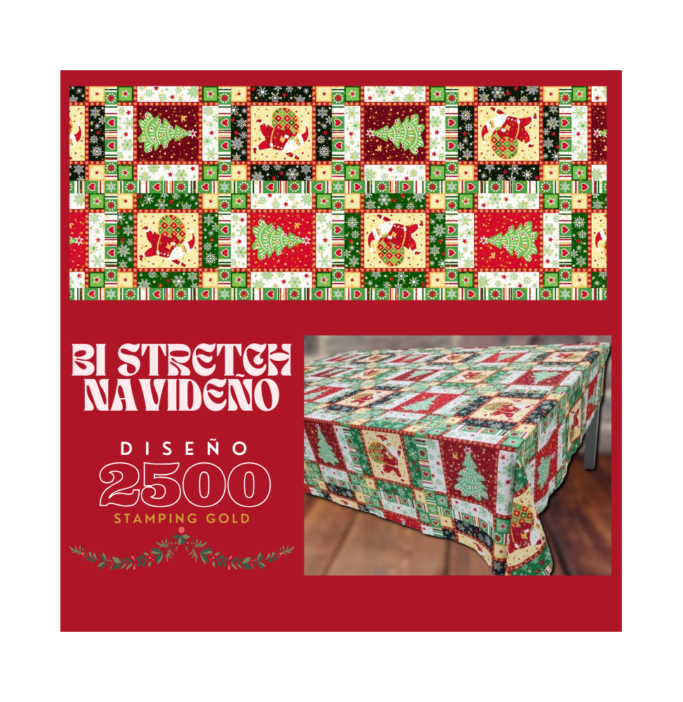 Bi Stretch Navideño Stamping