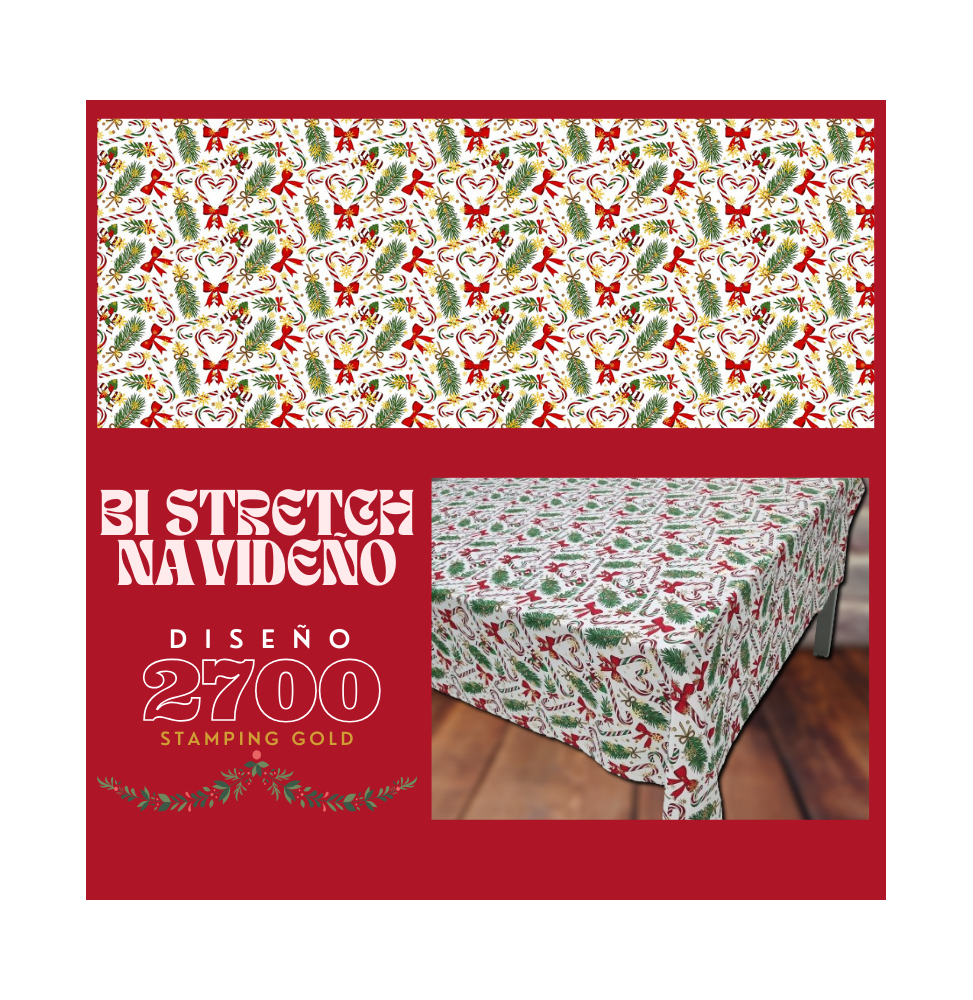 Bi Stretch Navideño Stamping