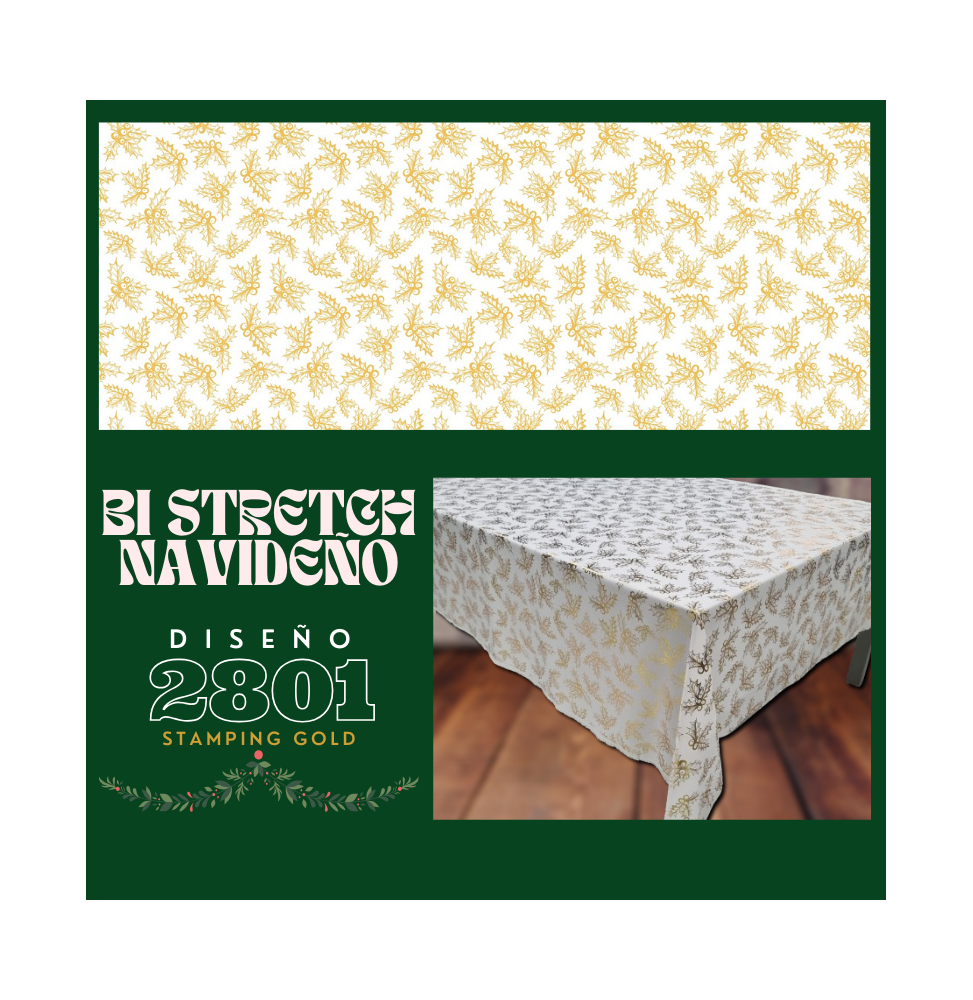 Bi Stretch Navideño Stamping