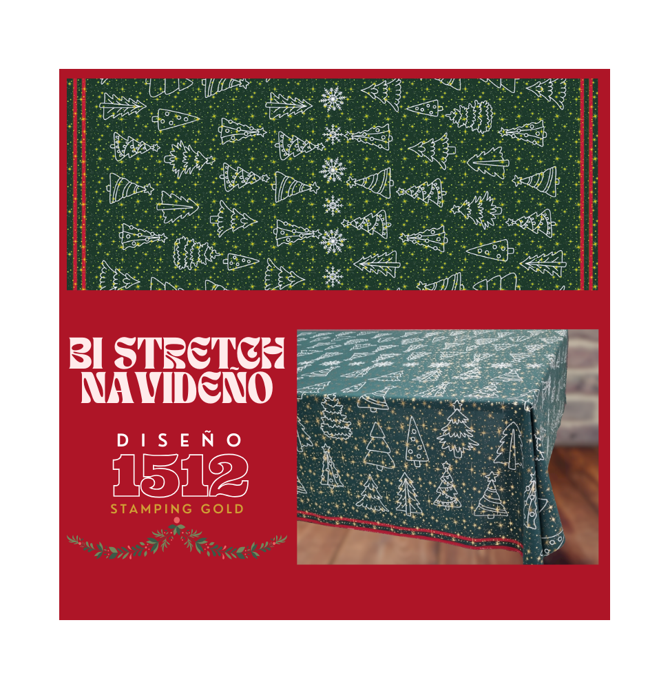 Bi Stretch Navideño Stamping