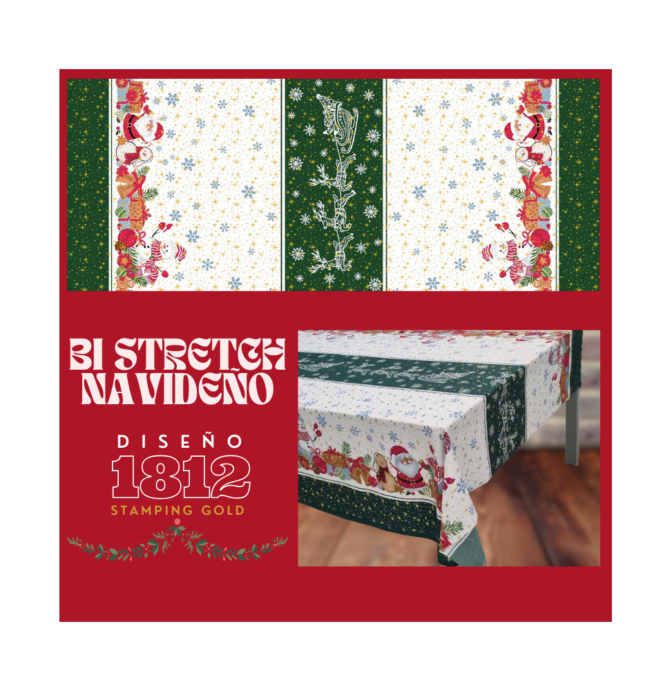 Bi Stretch Navideño Stamping