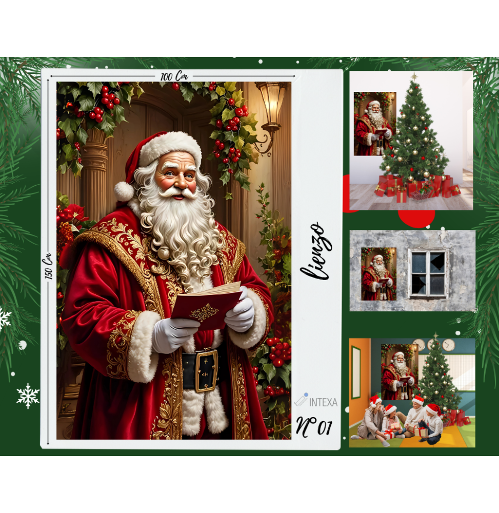 Bi Stretch Navidad Estampado Digital