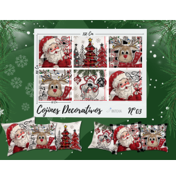 Bi Stretch Navidad Estampado Digital