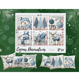 Bi Stretch Navidad Estampado Digital