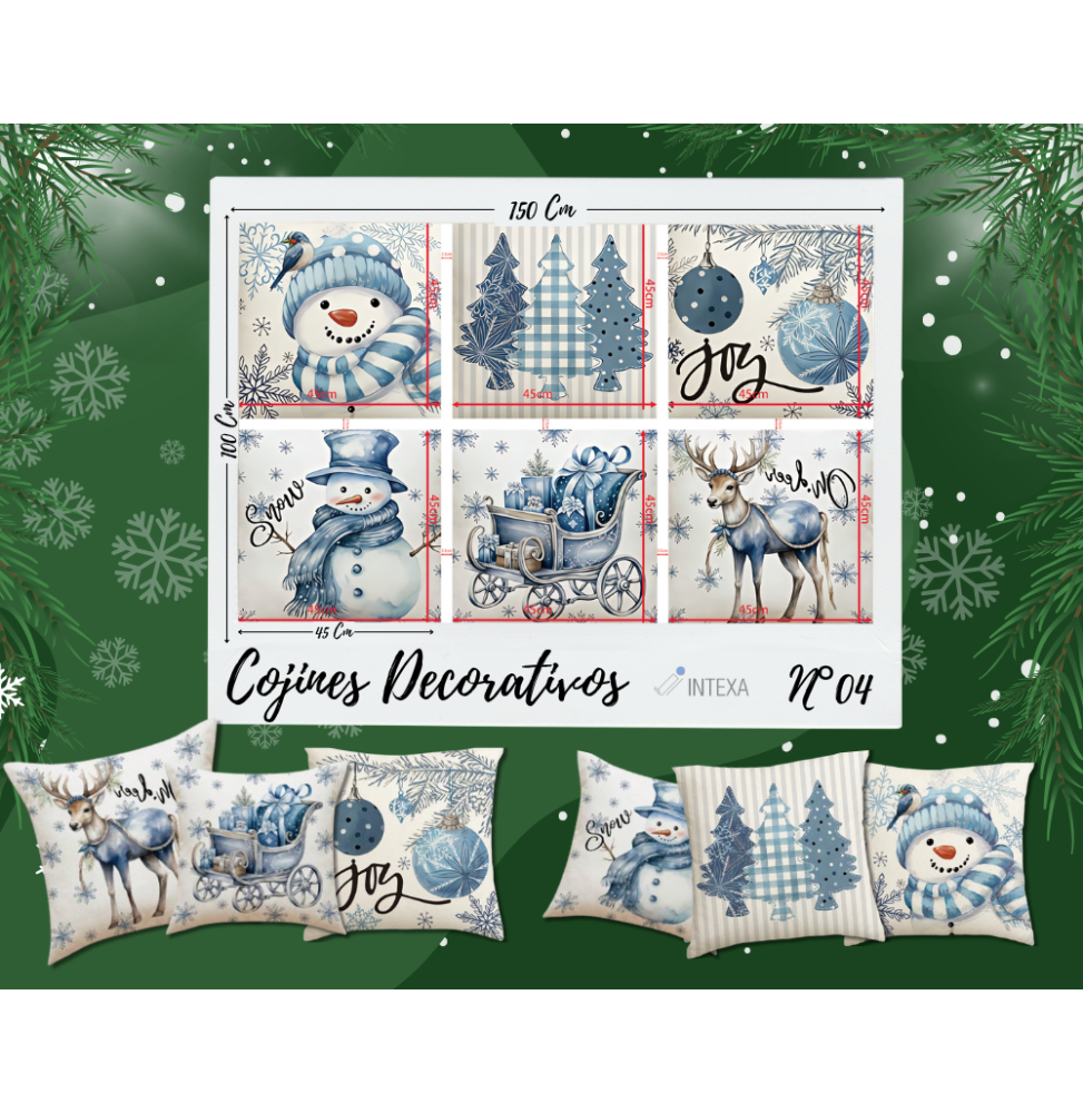 Bi Stretch Navidad Estampado Digital