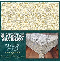 Bi Stretch Navideño Con Brillo 1.60 Mts.