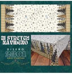 Bi Stretch Navideño Con Brillo 1.60 Mts.