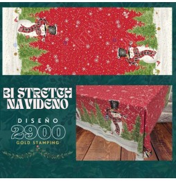 Bi Stretch Navideño Con Brillo 1.60 Mts.