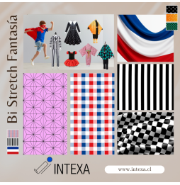 Bi Stretch Estampado Fantasía