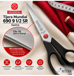 Tijera Mundial 690 9 1/2 SR Sastre